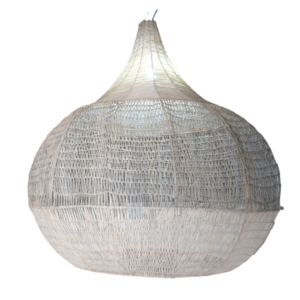 Extra grote Raffia lampenkap ()